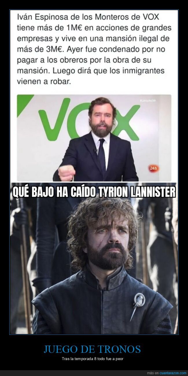 espinosa de los monteros,casa,políticos,tyrion lannister