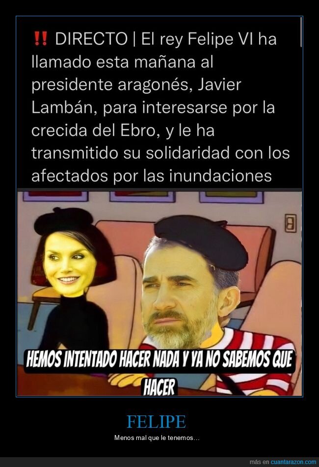 felipe vi,llamar,crecida del ebro