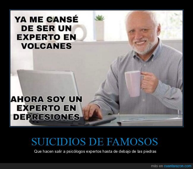 experto,volcanes,depresiones,hide the pain harold