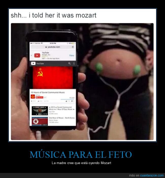 comunista,embarazada,mozart,música soviética,wtf