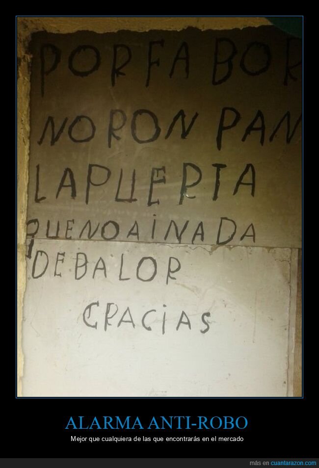 carteles,ortografía,puerta,robar,romper
