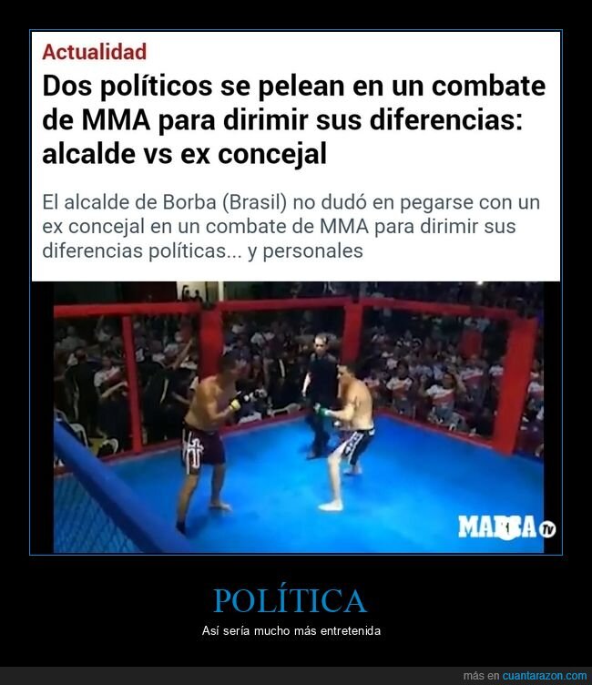 políticos,pelea,mma