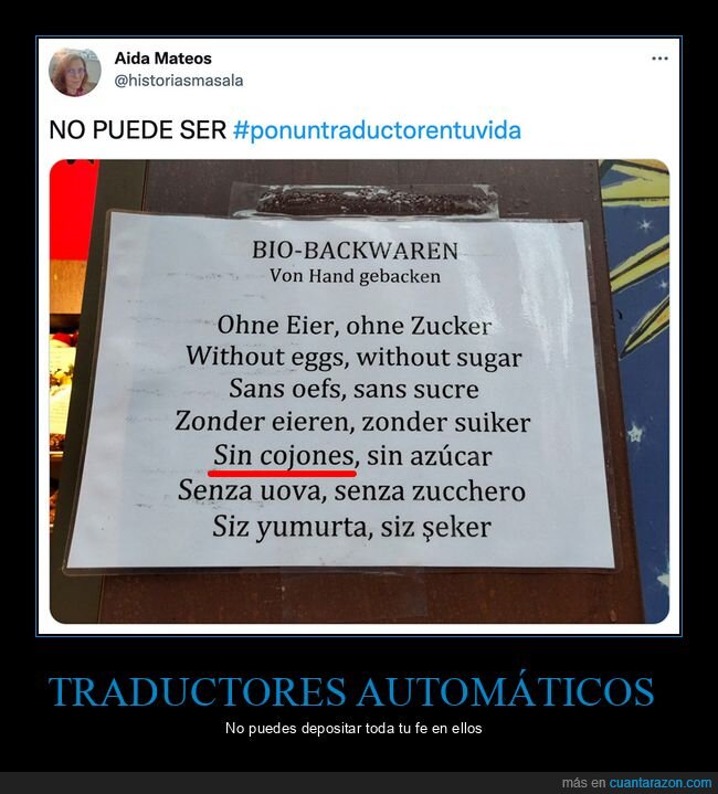 fails,huevos,traductor