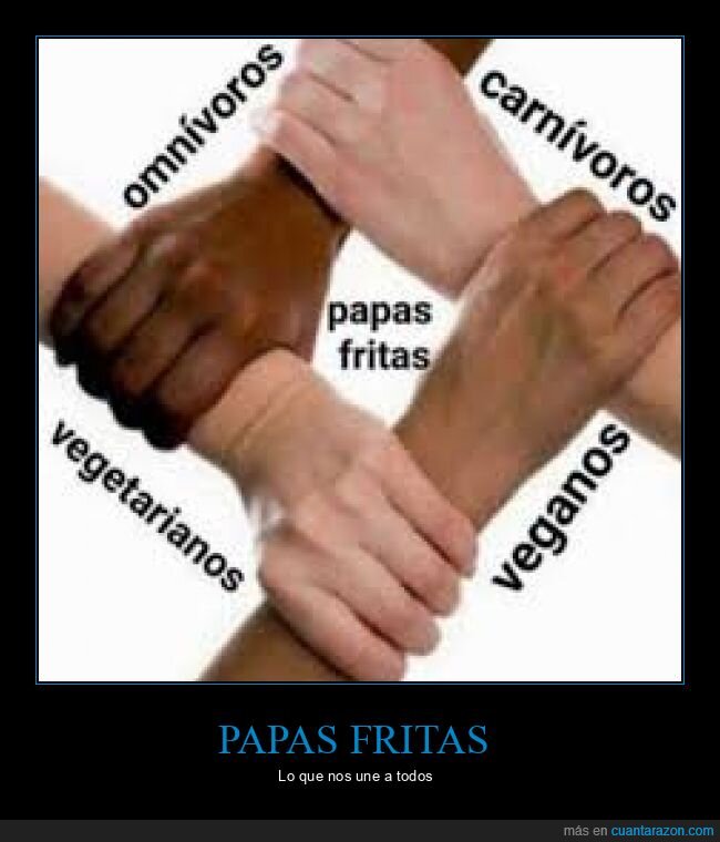Patatas fritas,comida,amor,unión