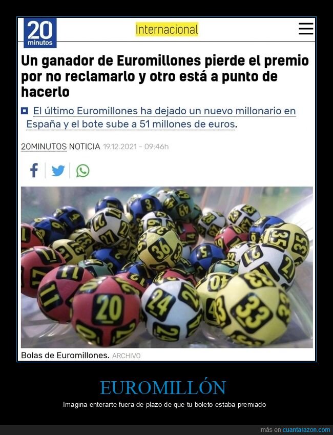 euromillón,perder,premio,reclamar