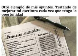 Enlace a Personas con una letra tan perfecta que es alucinante