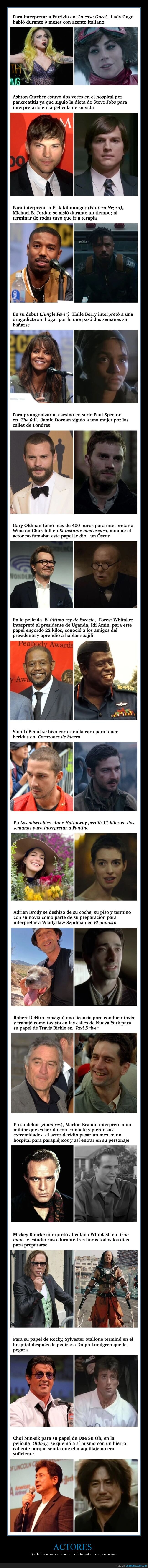 actores,cosas extremas,interpretar,personajes