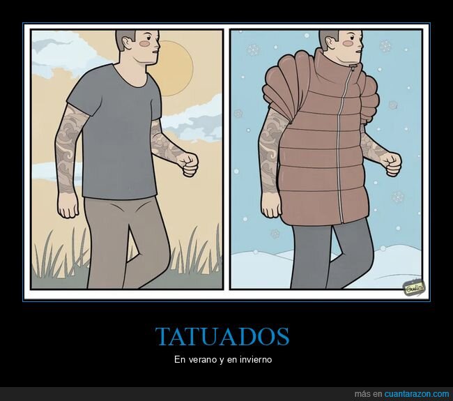 tatuados,verano,invierno