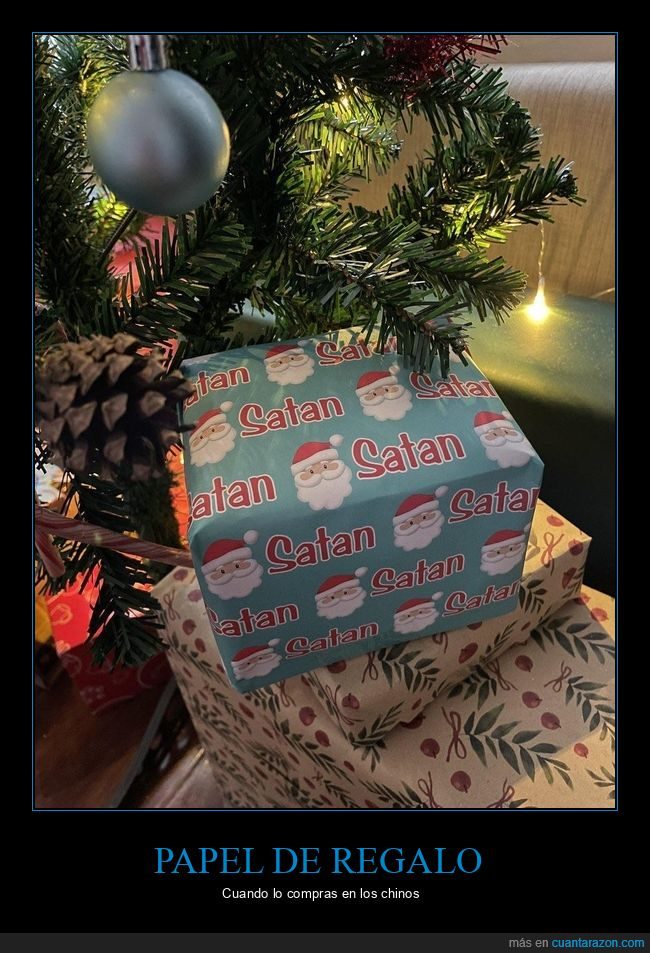 fails,papel de regalo,santa,satán