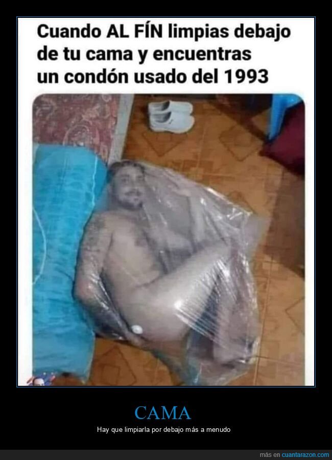 cama,condón,limpiar,usado