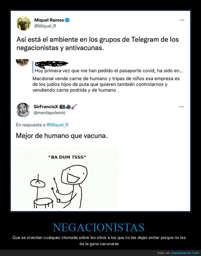 antivacunas,negacionistas,telegram