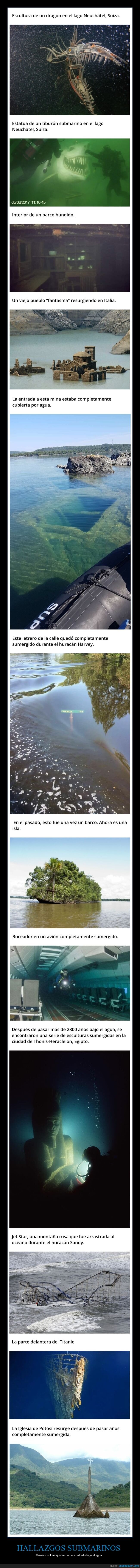 hallazgos,submarinos,agua