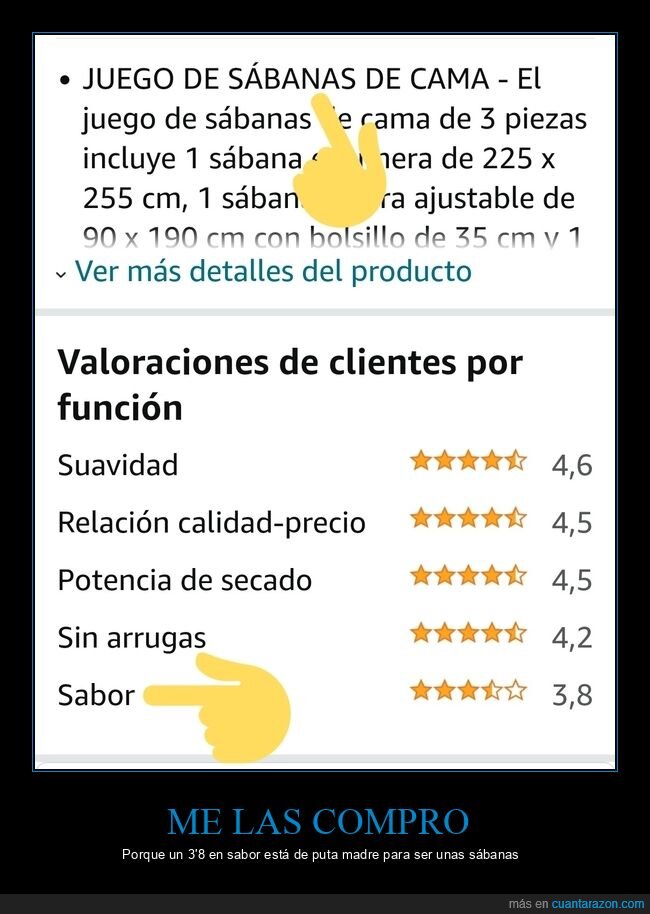 sábanas,reseña,sabor