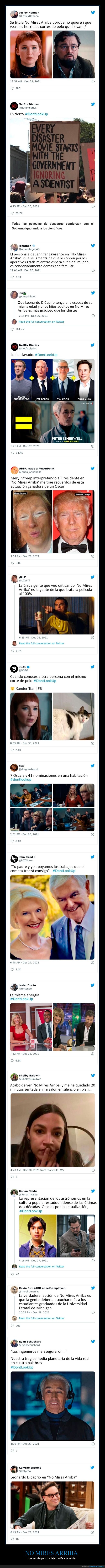 no mires arriba,reacciones