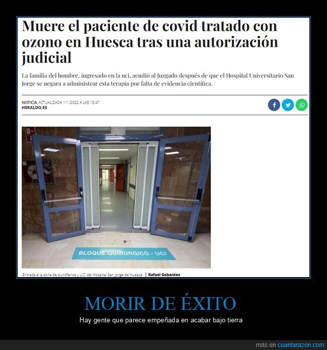 muerte,ozono,tratamiento,covid