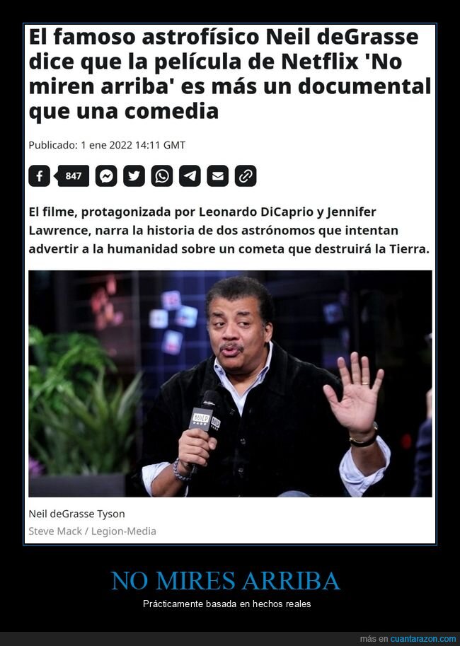 no mires arriba,neil degrasse tyson,documental,comedia