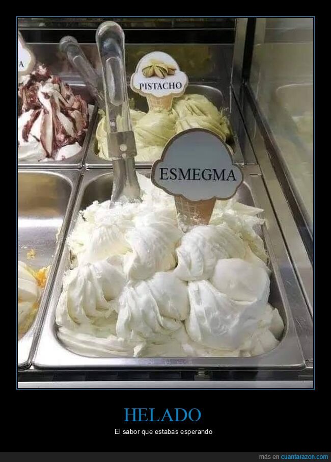 esmegma,helado,sabor,wtf