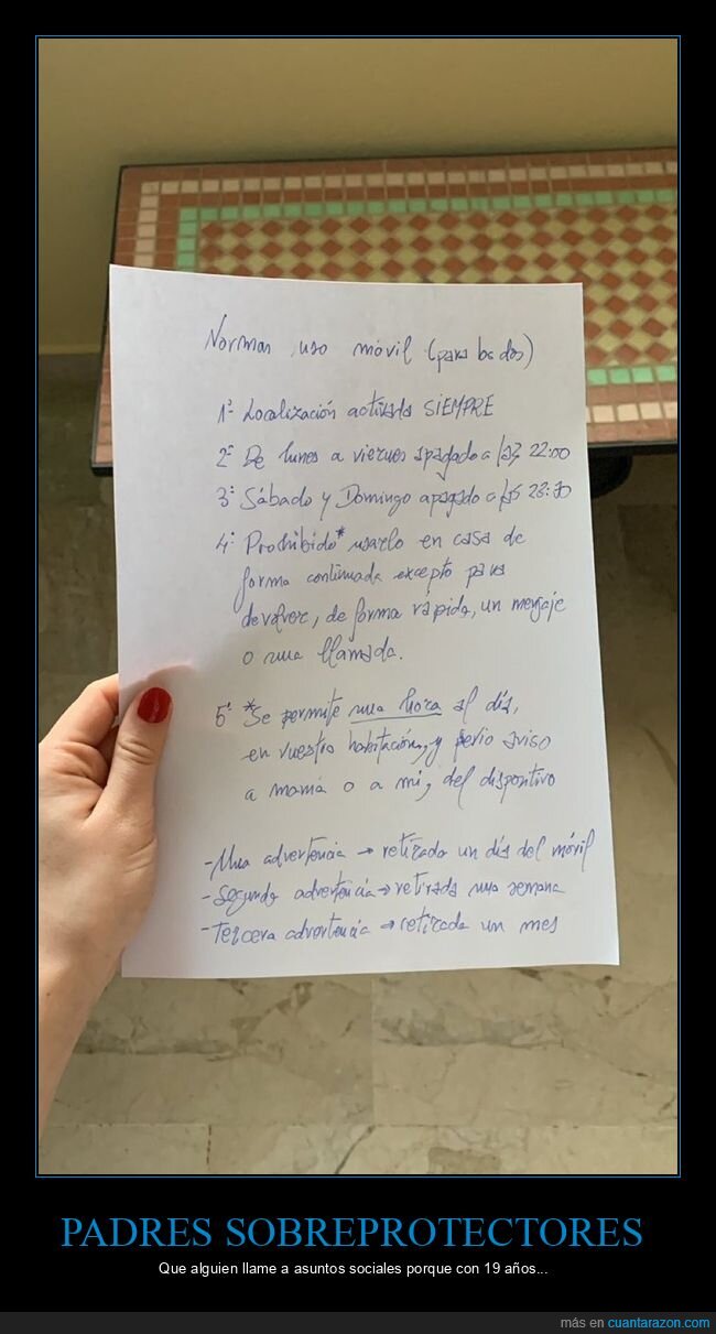 normas,regalo,móvil