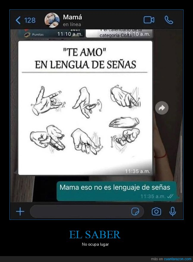 madre,lengua de signos,señas