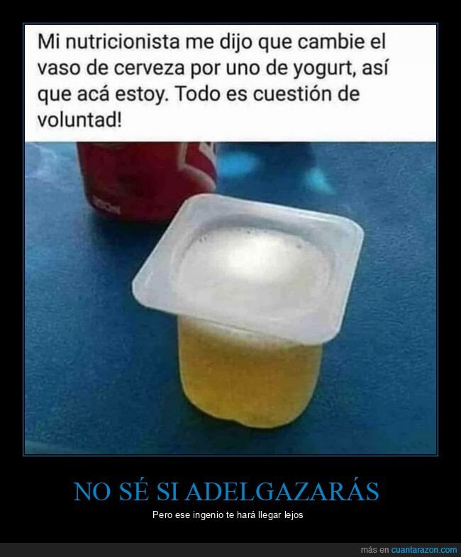 cerveza,yogurt,cambiar