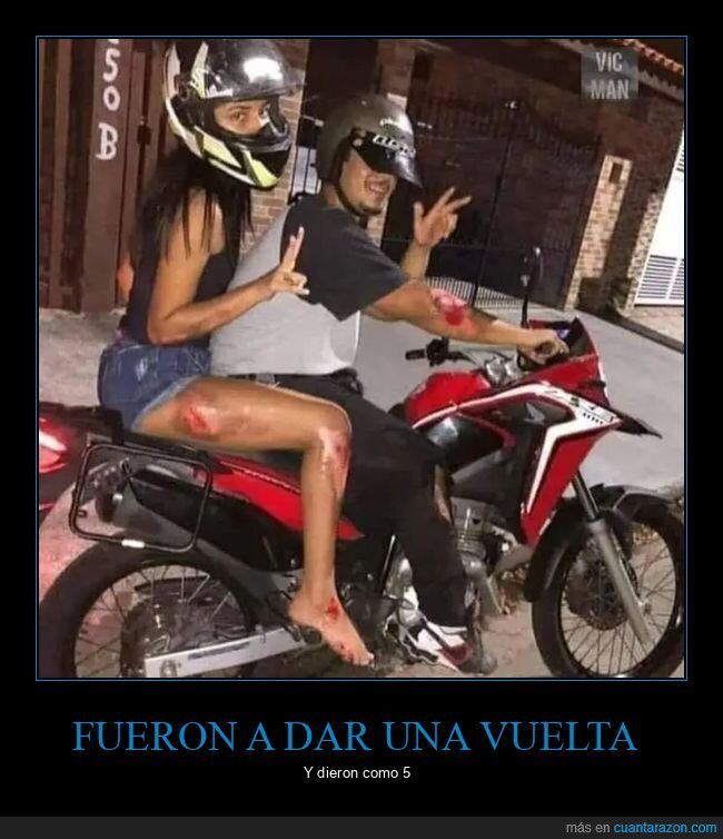 fails,heridas,motos,vuelta