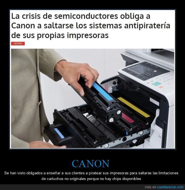 canon,antipiratería,cartuchos,chips