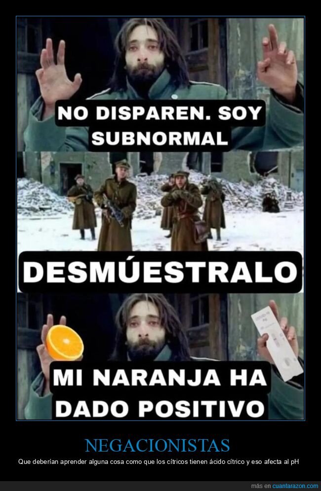 subnormal,naranja,test,positivo