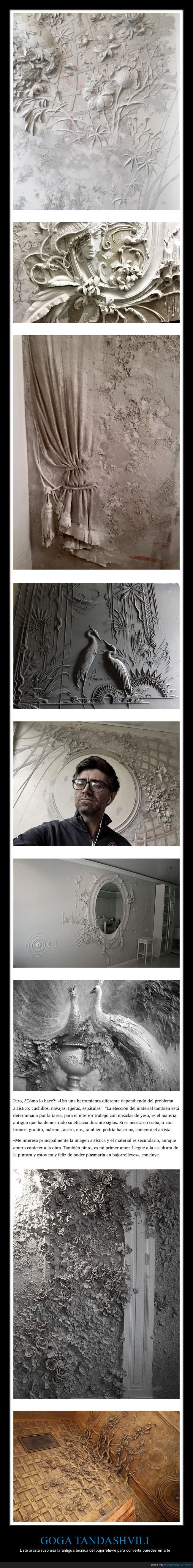 goga tandashvili,bajorrelieves,paredes,arte