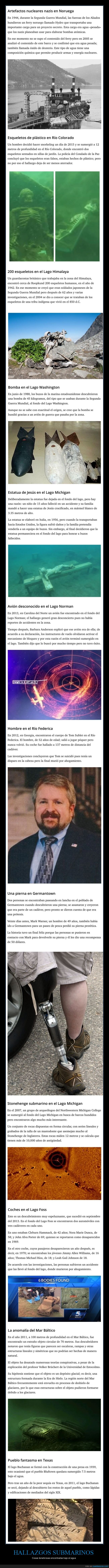 hallazgos,submarinos,bajo el agua