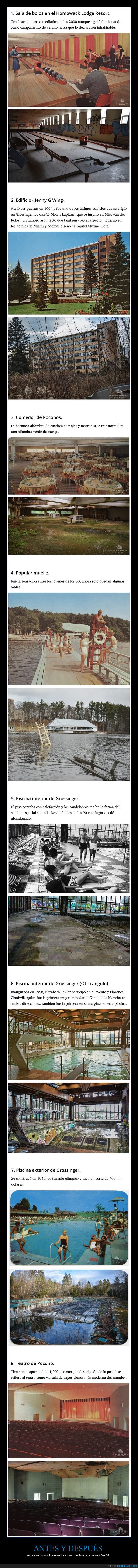 sitios turísticos,antes,ahora,años 60