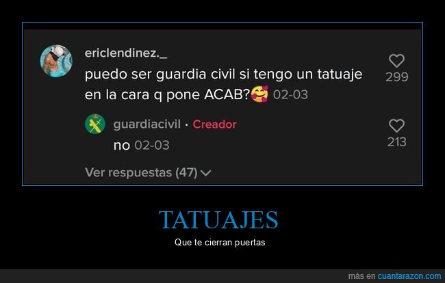 guarcia civil,acab,tatuaje