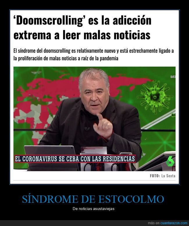 adicción,doomscrolling,malas noticias