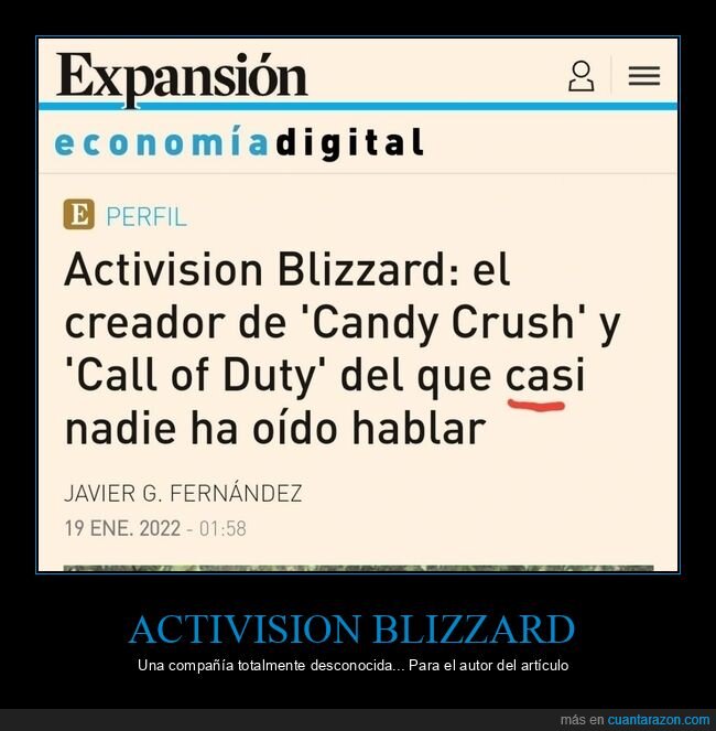 activision blizzard,oír hablar