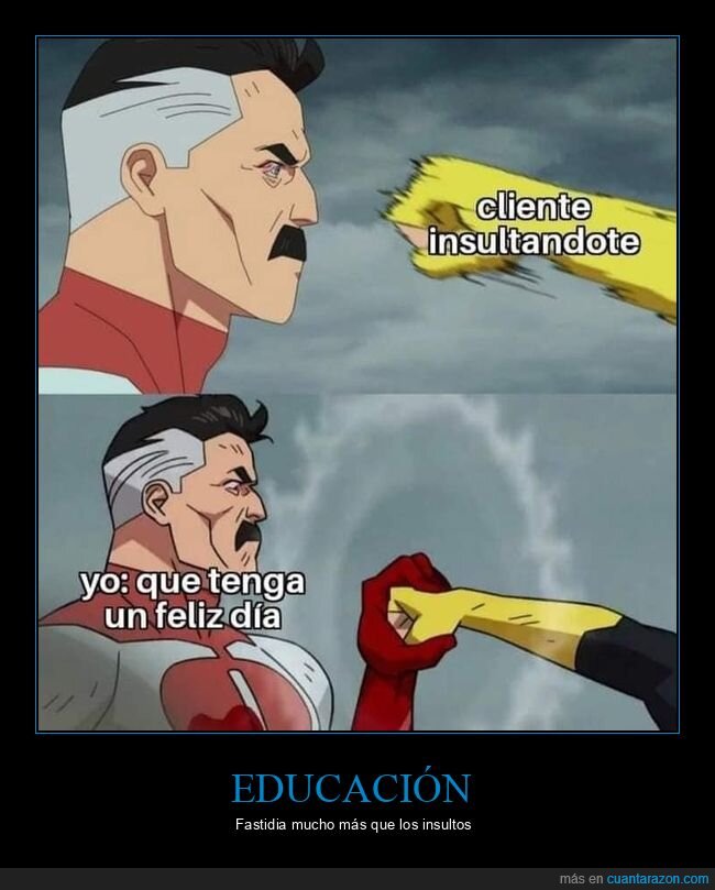 clientes,insultando,educación