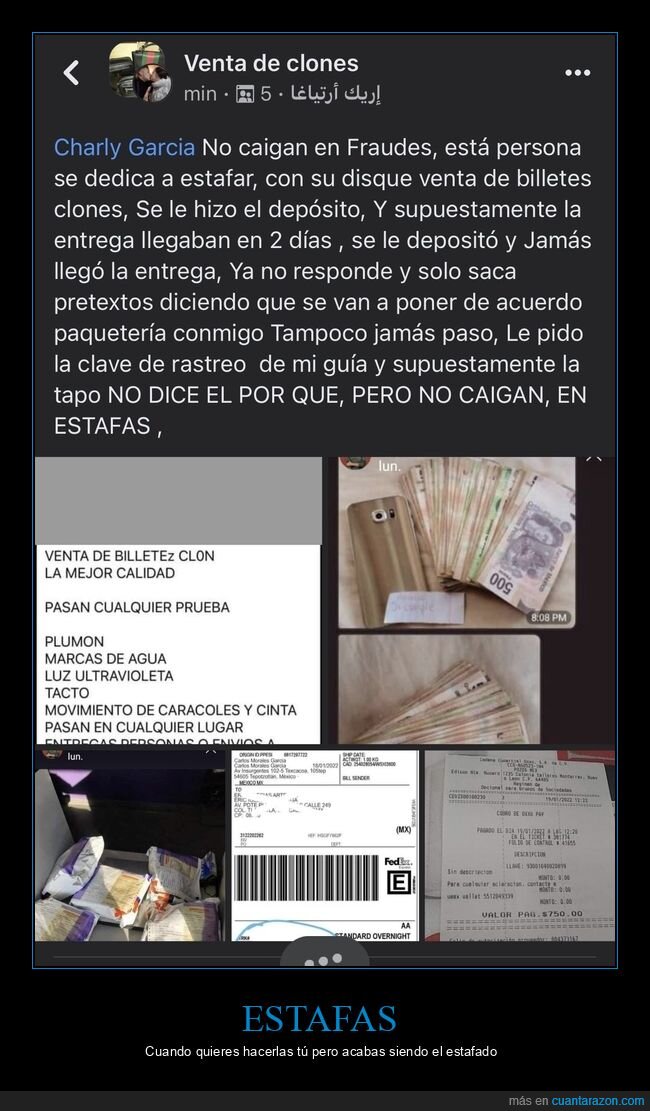 venta,billetes,falsos,estafa