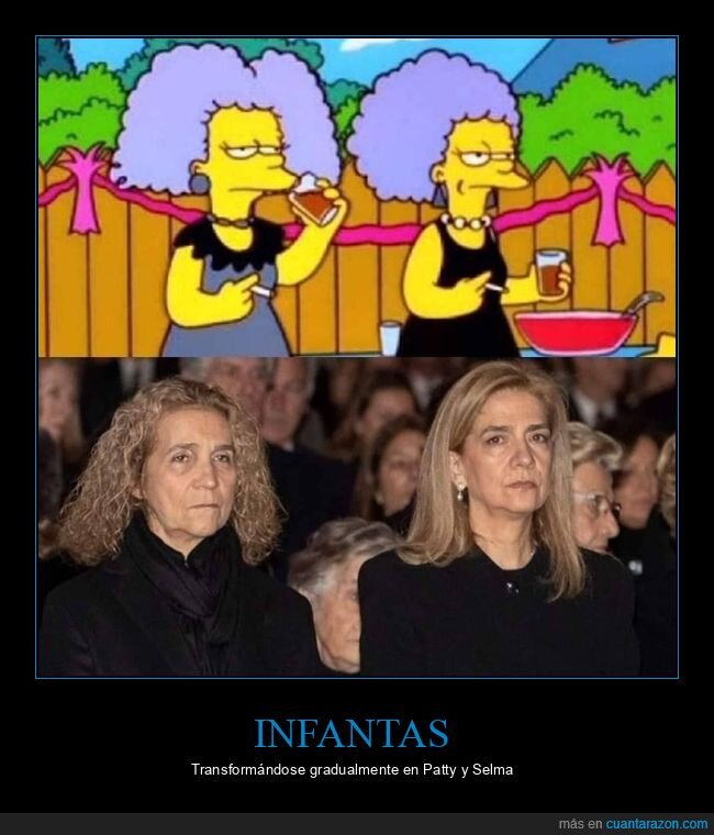 infantas,patty y selma,parecidos,simpsons