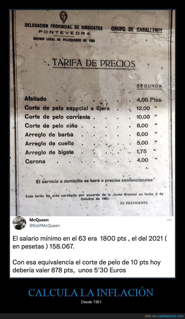 precios,corte de pelo,inflación