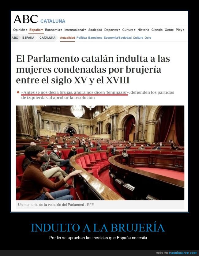 indultar,mujeres,condenadas,brujería