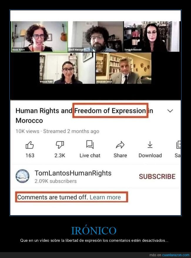 libertad de expresi&oacute;n,comentarios,desactivados