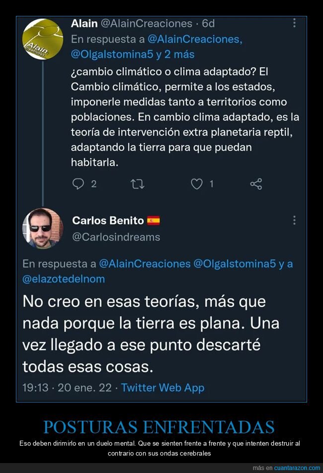 cambio climático,conspiranoicos,negacionistas,terraplanistas,wtf