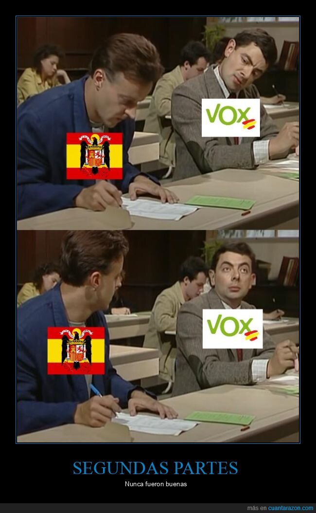 vox,franquismo,copiando