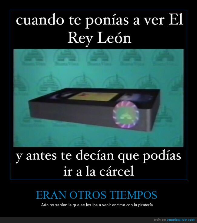 película,vhs,el rey león,cárcel