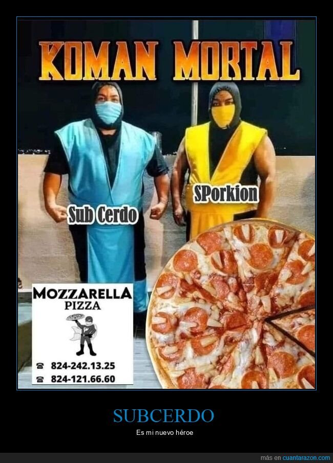 mortal kombat,pizza