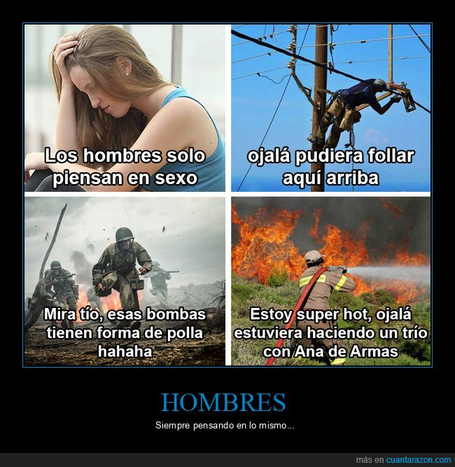 hombres,pensar