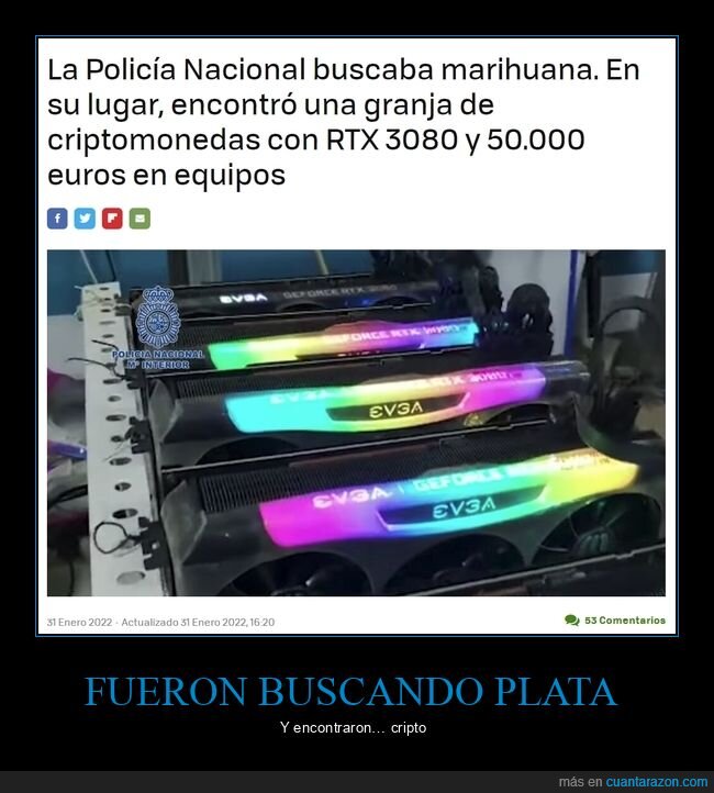 policía,criptomonedas