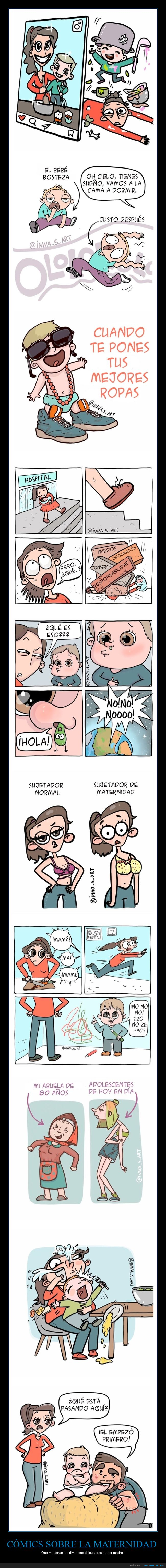 cómics,maternidad,madre,hijos