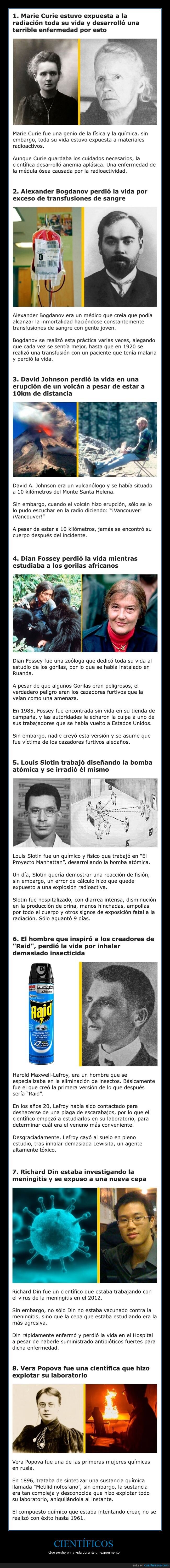 científicos,morir,experimentos