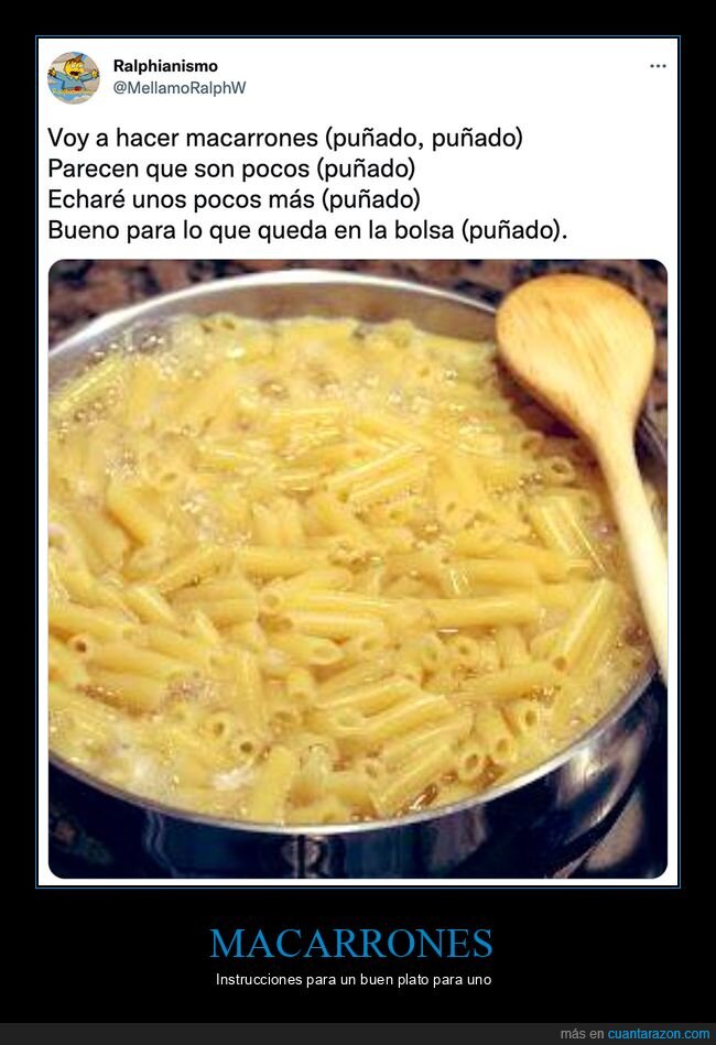 cantidad,cocinar,macarrones