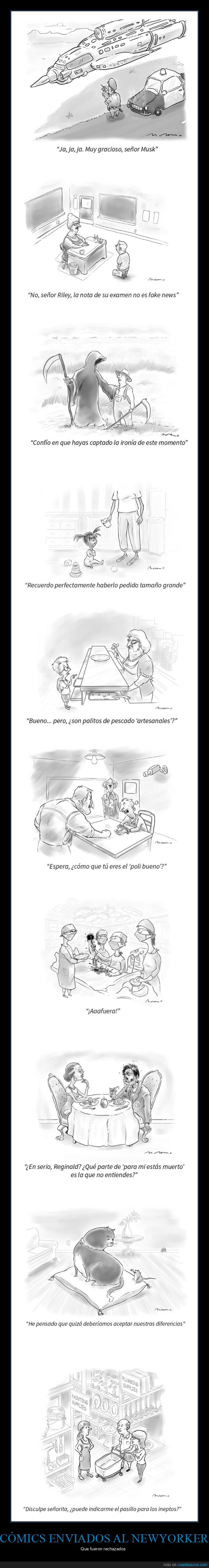 cómics,newyorker,rechazados