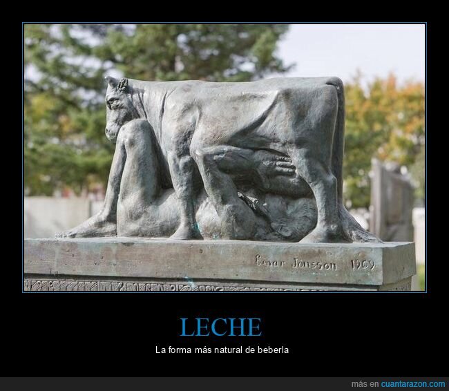 bebiendo,escultura,leche,wtf